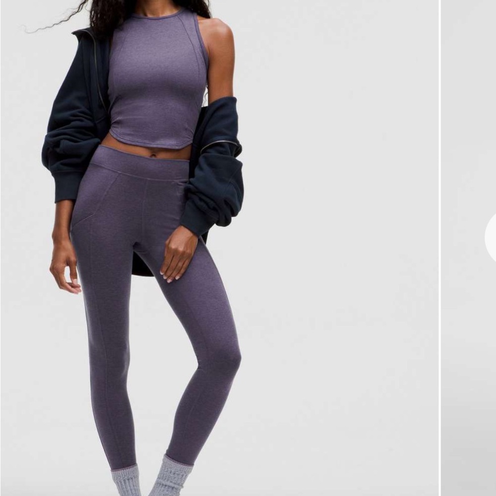 lululemon Softy Suedey High-Rise Tight 25” in Nightfall